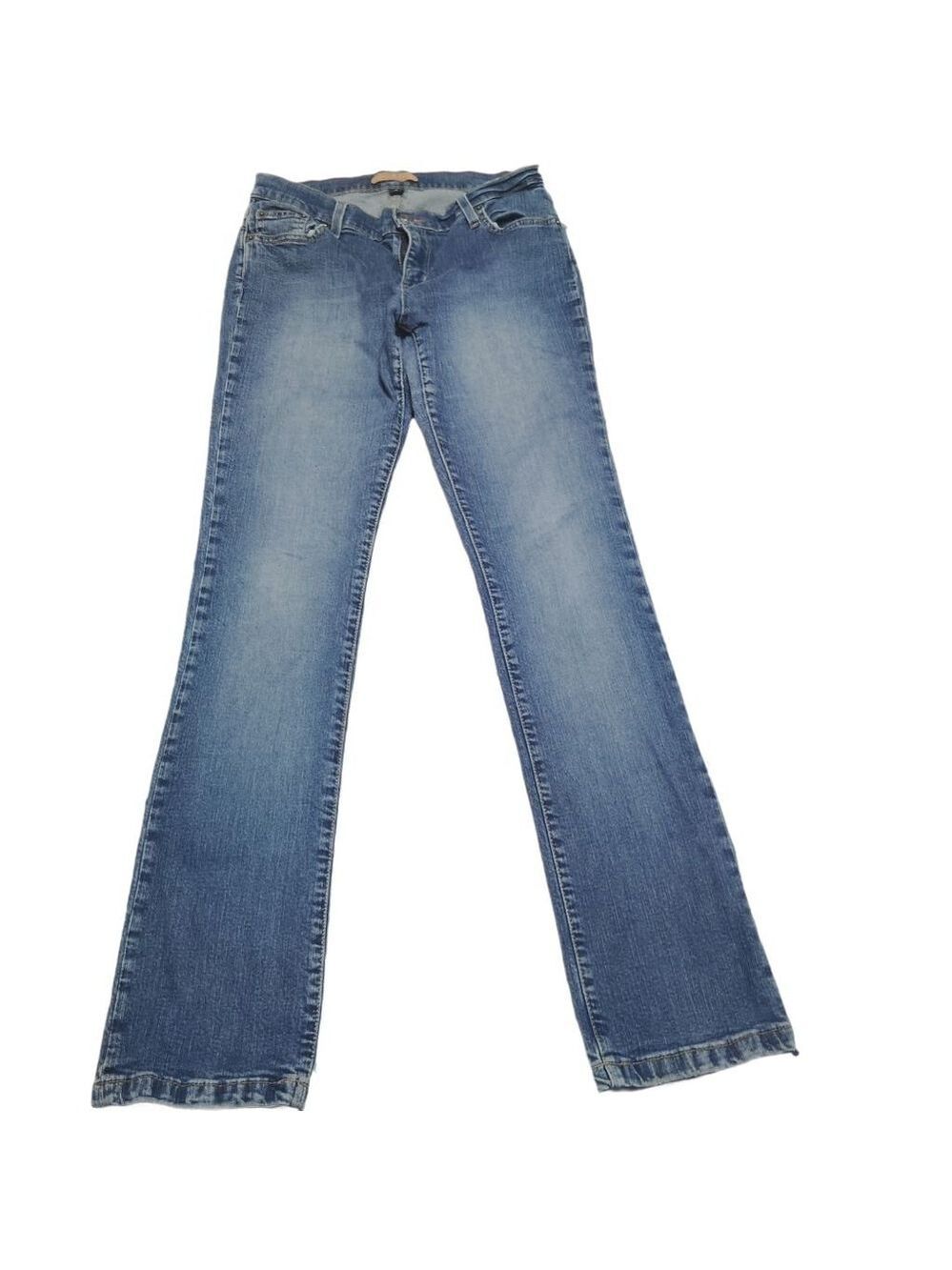 Vintage 04 Tommy Jeans Junior Sz 7 Flare Bootcut Y2K Stretch Denim Embroidered